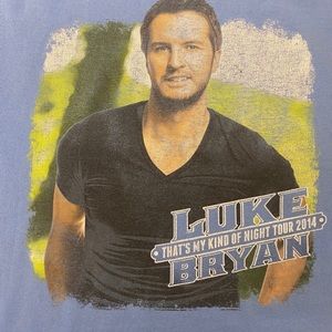 Luke Bryan That’s my kind of Night tour shirt 2014 XL Blue